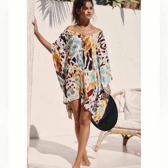 NWT Anthropologie Printed Coverup Size Small/Medium - Picture 1 of 10
